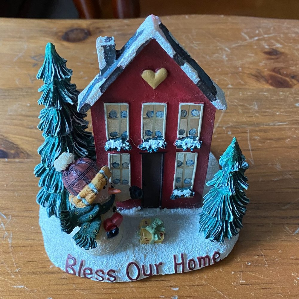 Crazy Mountain "Bless Our Home" Votive or Tea Light Candle Holder